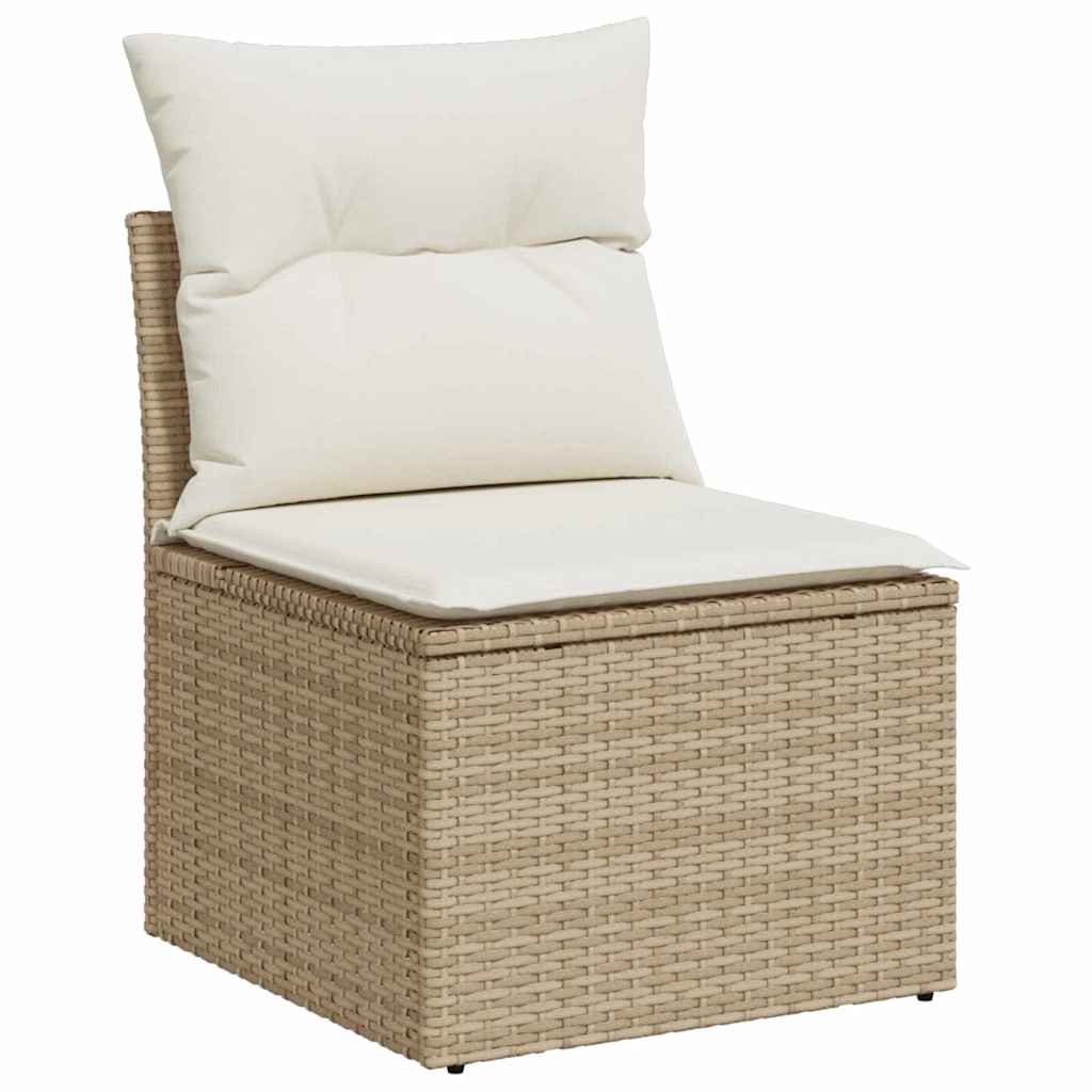 vidaXL Σετ Καναπέ Κήπου 8 pcs Μπεζ συνθετικό ρατάν