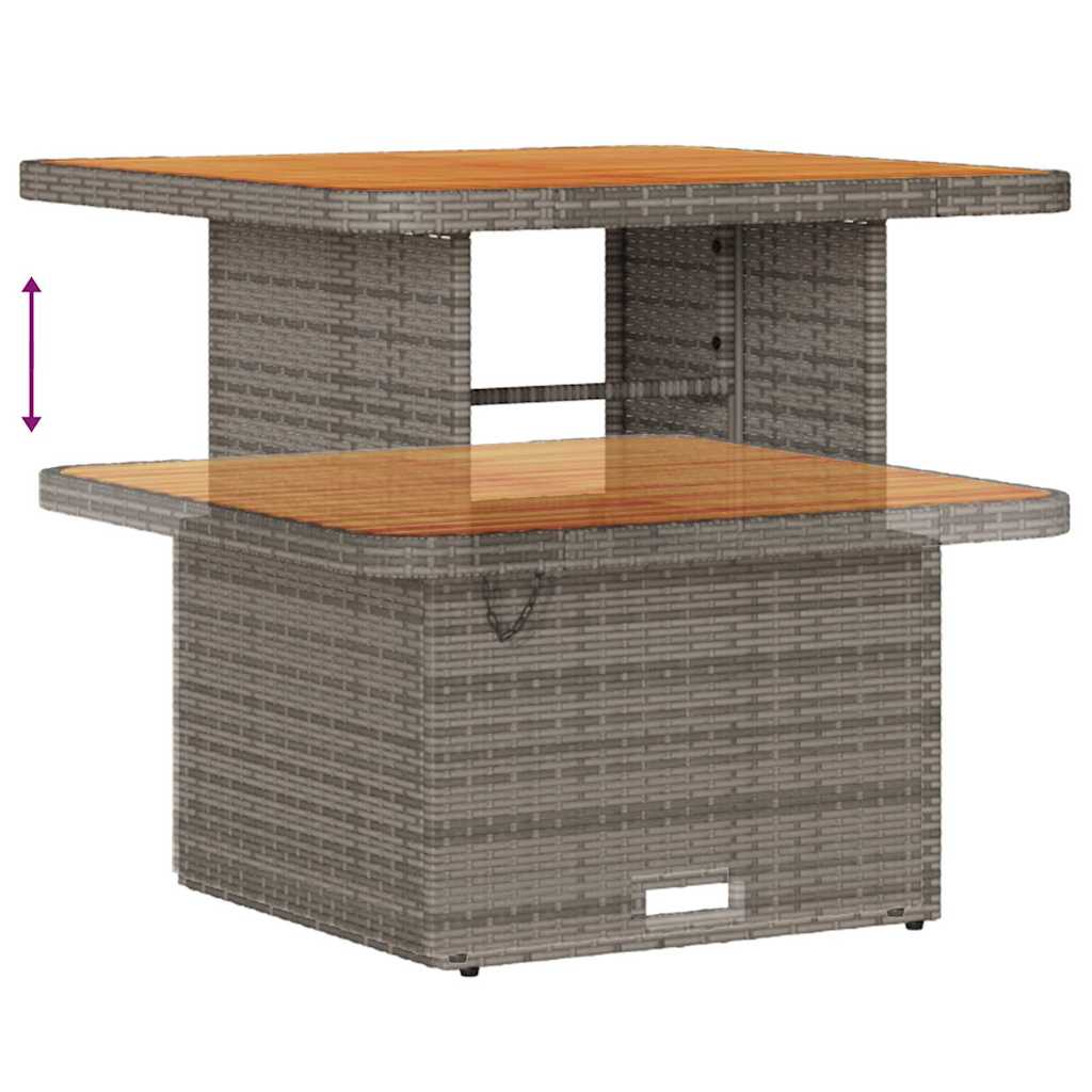 vidaXL Σετ Καναπέ Κήπου 9 pcs Γκρι συνθετικό ρατάν