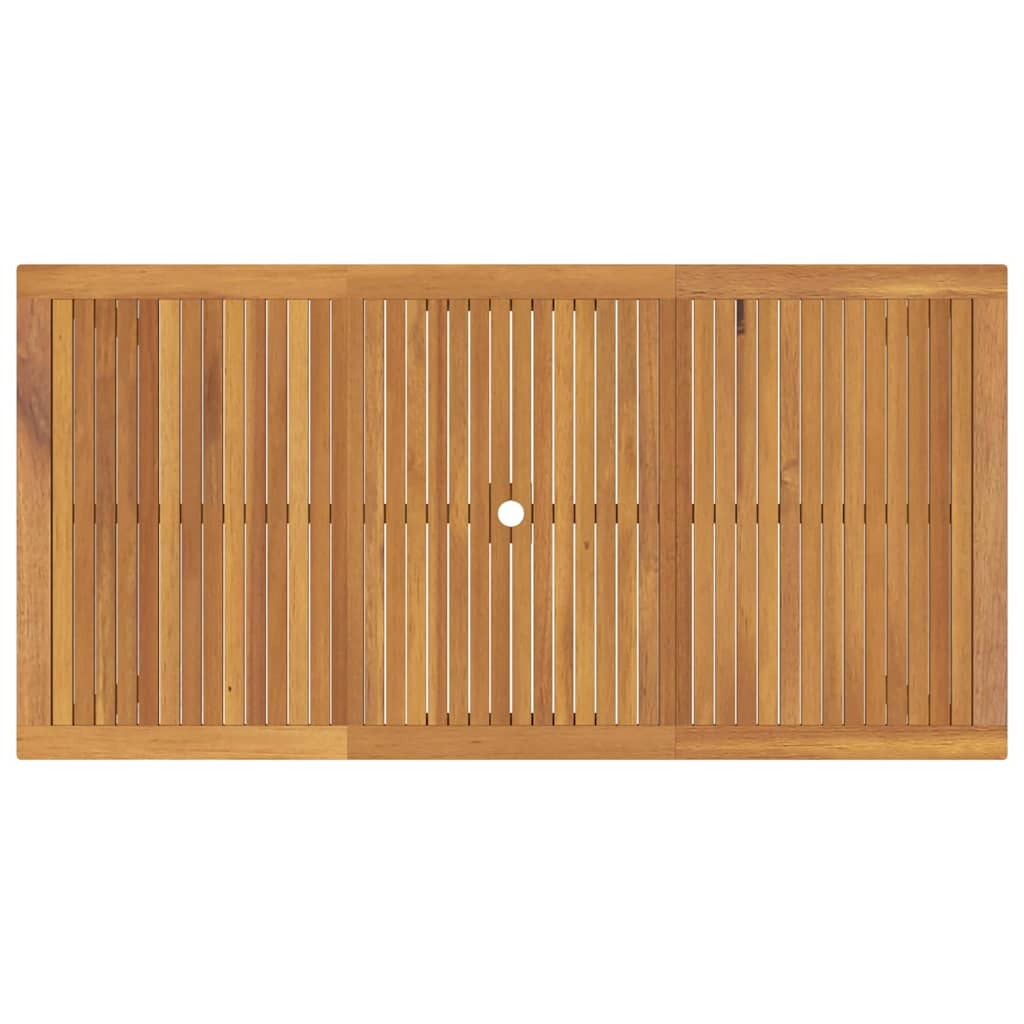 vidaXL Σετ Τραπεζαρίας Κήπου 7 pcs Μαύρο 200 x 100 x 74 cm