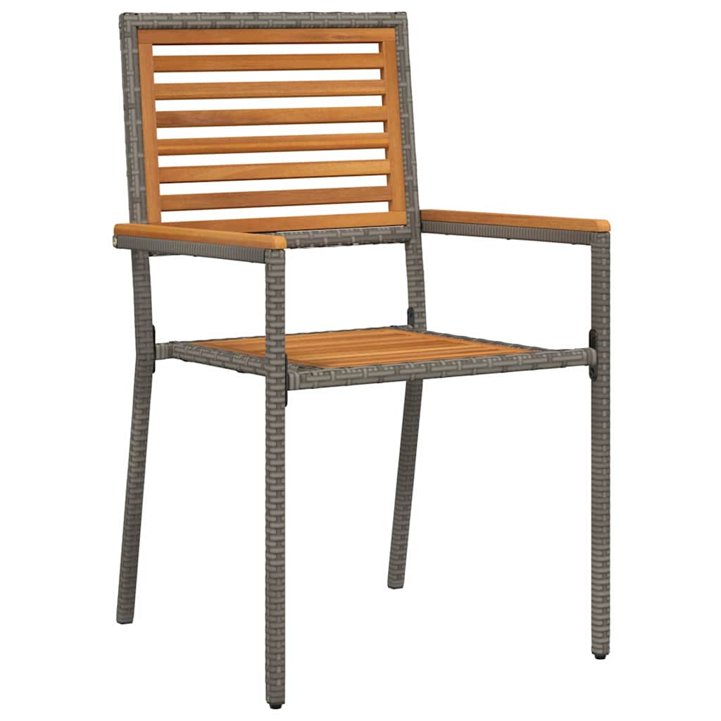 vidaXL Σετ Τραπεζαρίας Κήπου 5 pcs Γκρι 110 x 110 x 75 cm