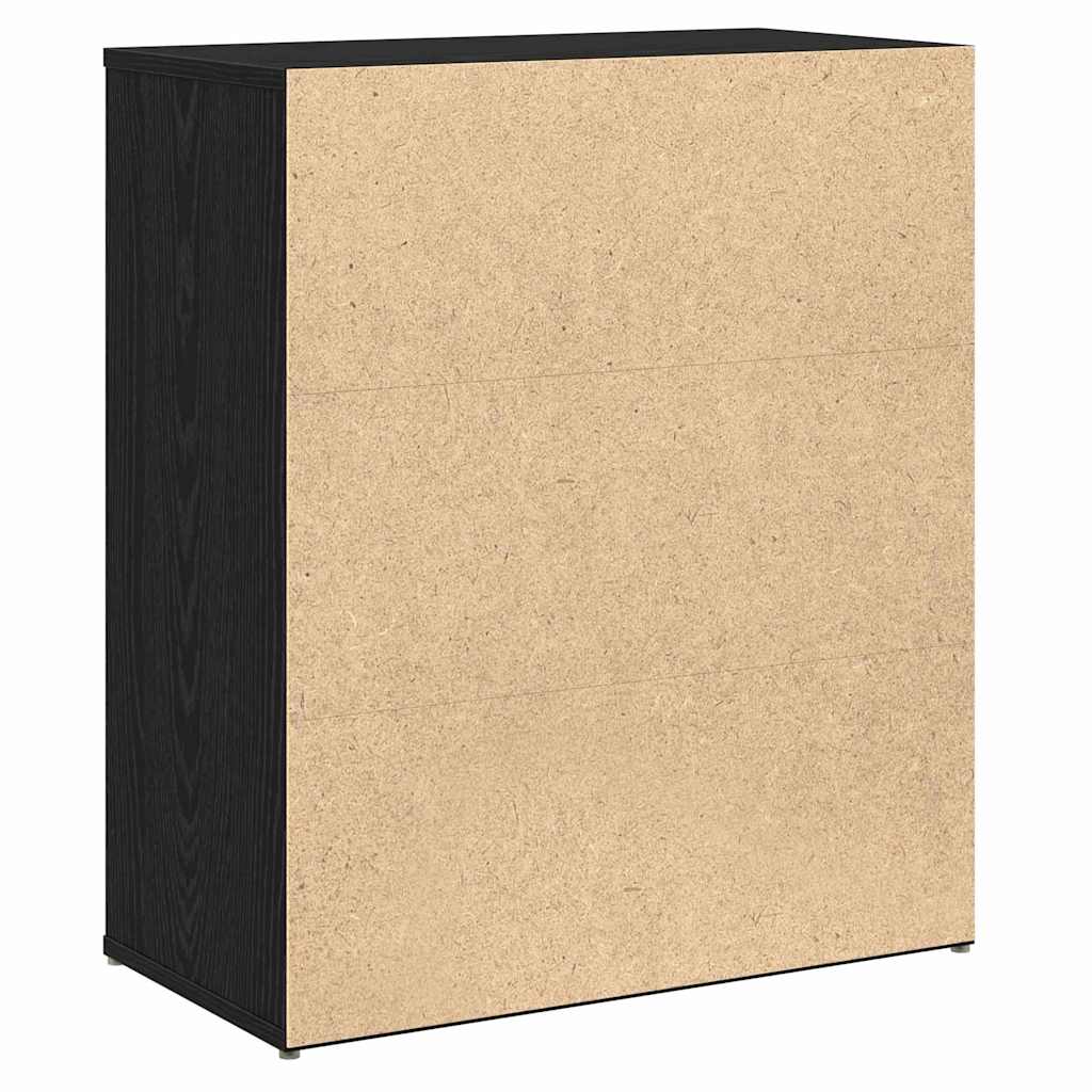 vidaXL Highboard 2 pcs Μαύρη δρυς 60 x 31 x 70 εκ Επεξεργασμένο ξύλο