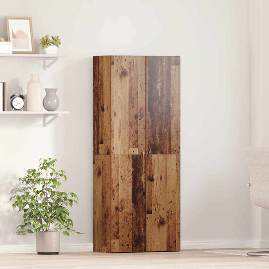 vidaXL Γραφείο Ντουλάπι Παλαιωμένο ξύλο 60 x 32 x 152,5 εκ