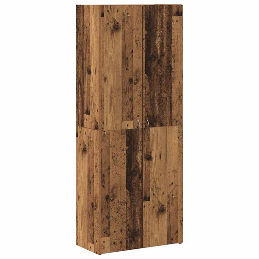 vidaXL Γραφείο Ντουλάπι Παλαιωμένο ξύλο 60 x 32 x 152,5 εκ