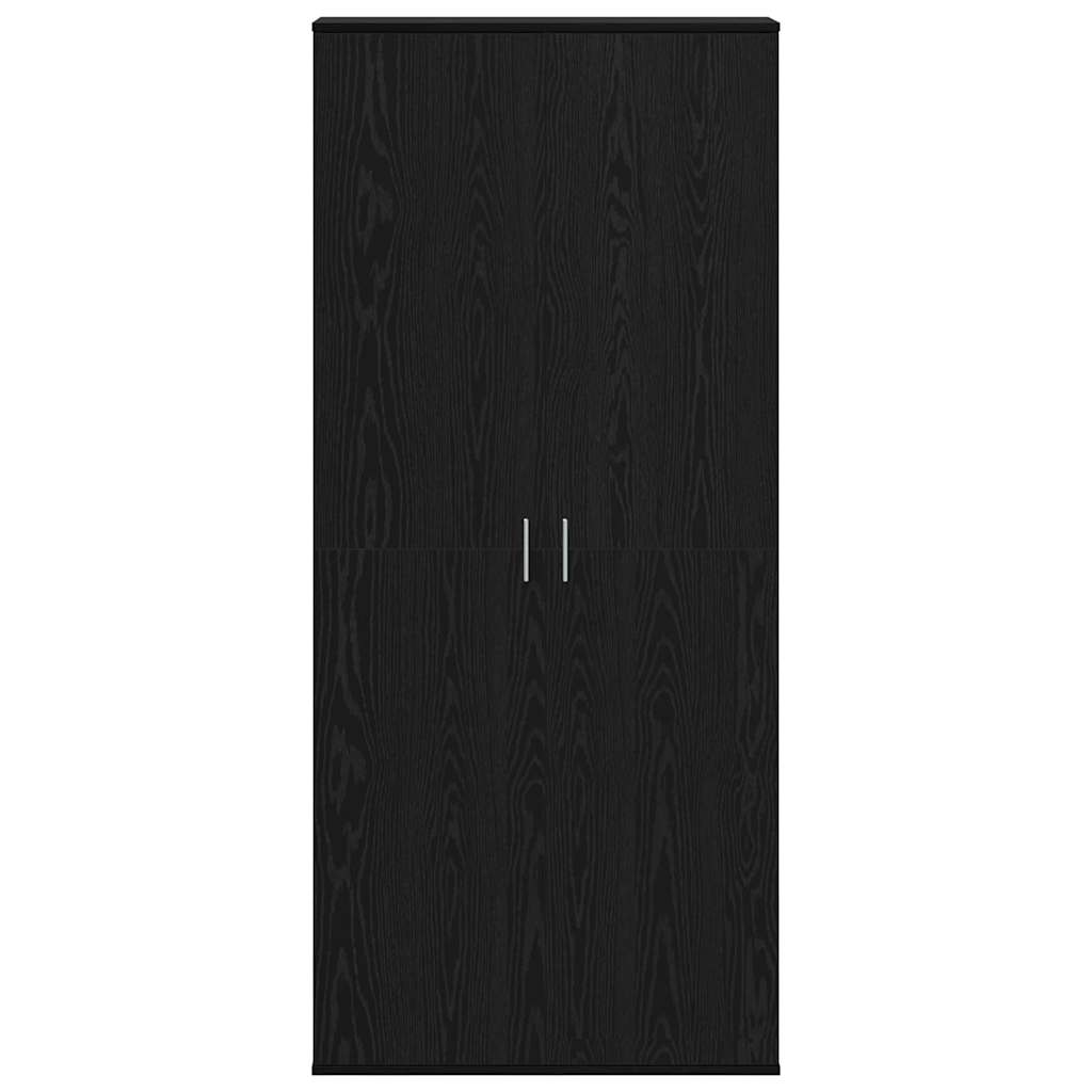 vidaXL Ψηλή Ντουλάπα 80 x 35 x 180 εκ Επεξεργασμένο Ξύλο Μαύρη δρυς