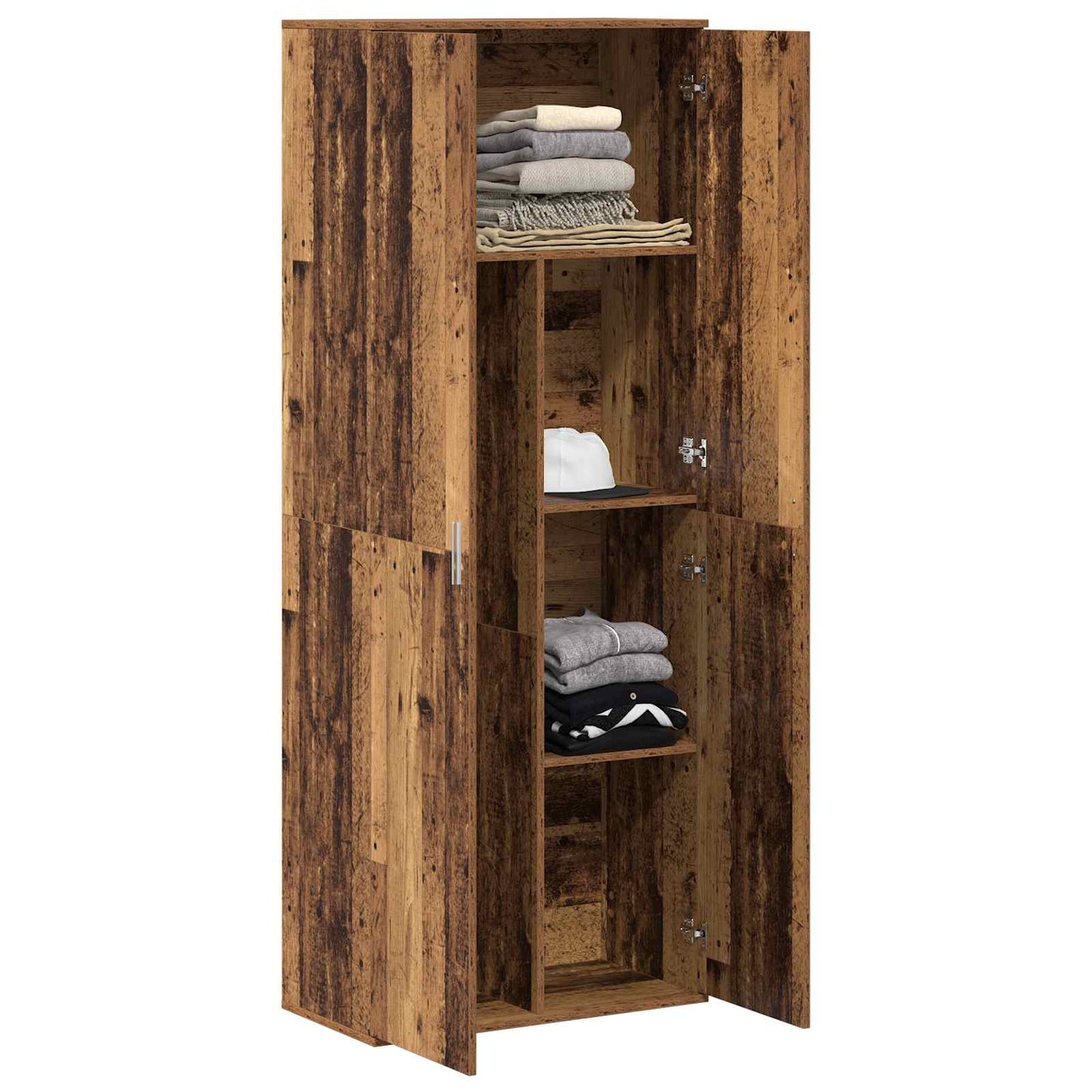 vidaXL Highboard 70 x 33.5 x 180 εκ. Επεξεργασμένο Ξύλο Παλιό ξύλο