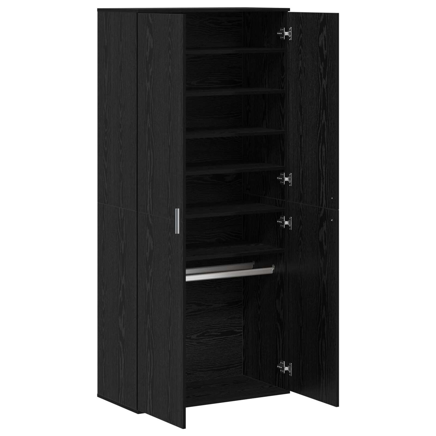 vidaXL Highboard 80 x 39 x 178 εκ Επεξεργασμένο Ξύλο Μαύρη Δρυς