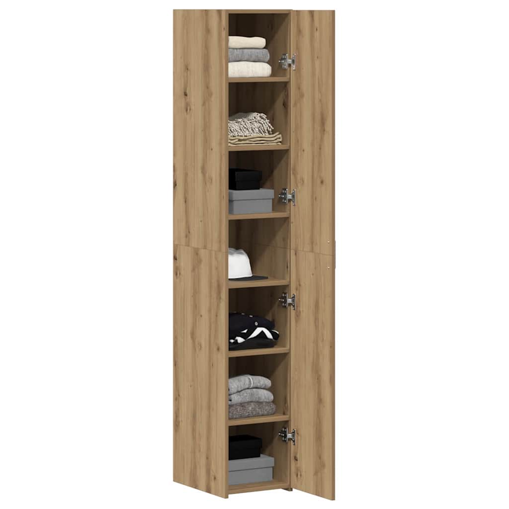 vidaXL Highboard 2 pcs Artisan Oak 30 x 42,5 x 185 εκ