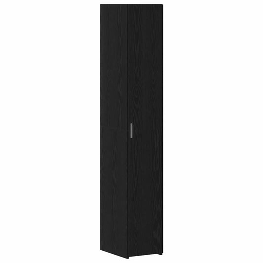 vidaXL Υψηλό Ντουλάπι Μαύρο Ξύλο 30x42.5x185 εκ. Μοριοσανίδα