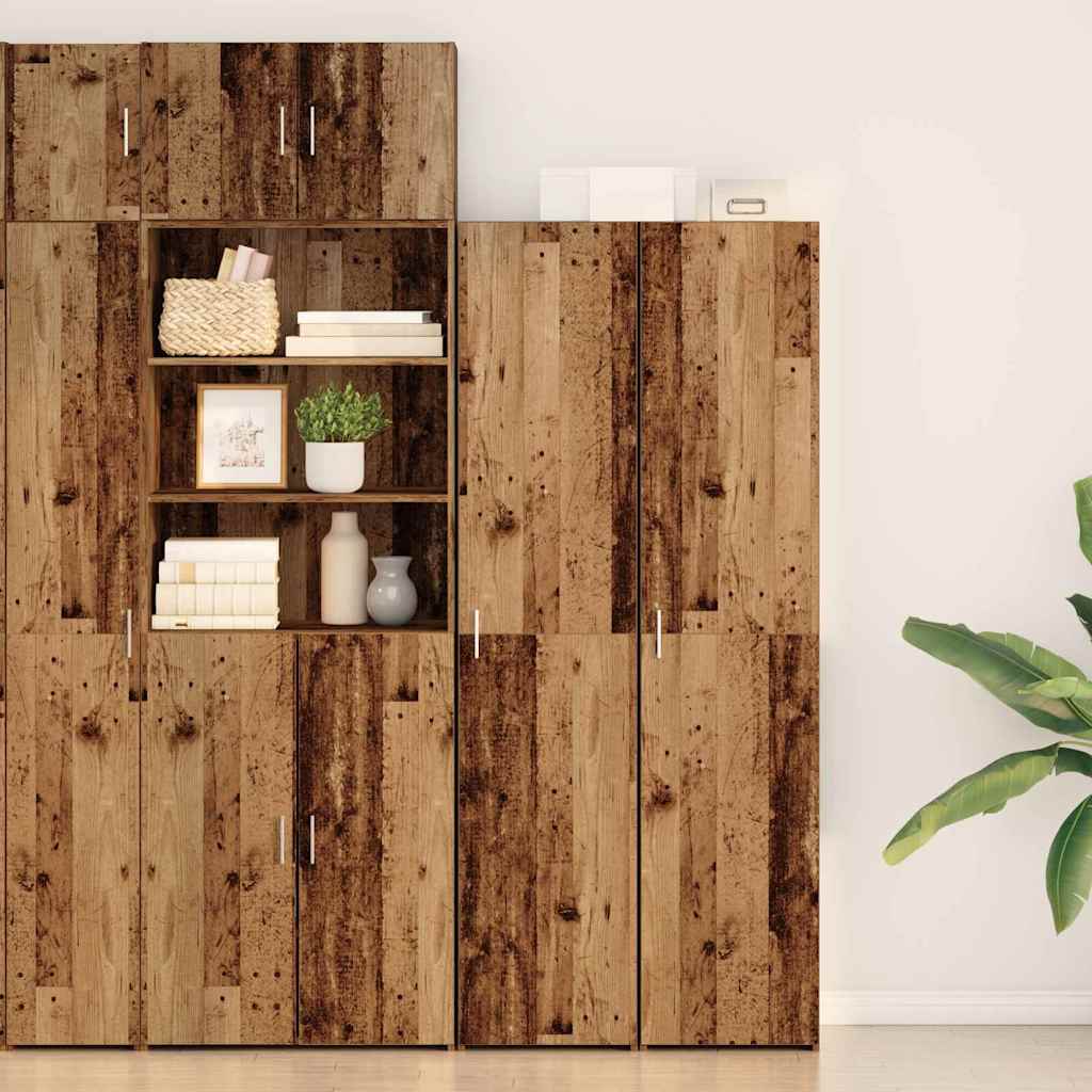 vidaXL Ψηλός Μπουφές Παλαιό Ξύλο 40x42.5x185 εκ. Κατασκευασμένο Ξύλο