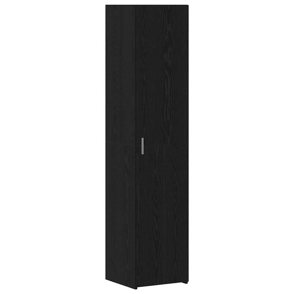 vidaXL Υψηλός μπουφές Μαύρος Δρυός 40x42.5x185 εκ Επεξεργασμένο Ξύλο
