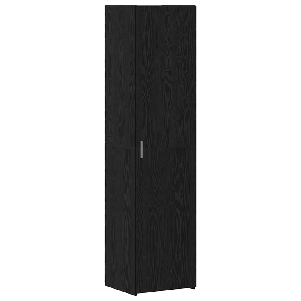 vidaXL Υψηλό Ντουλάπι Μαύρης Βελανιδιάς 45x42.5x185 εκ Επεξεργασμένο Ξύλο