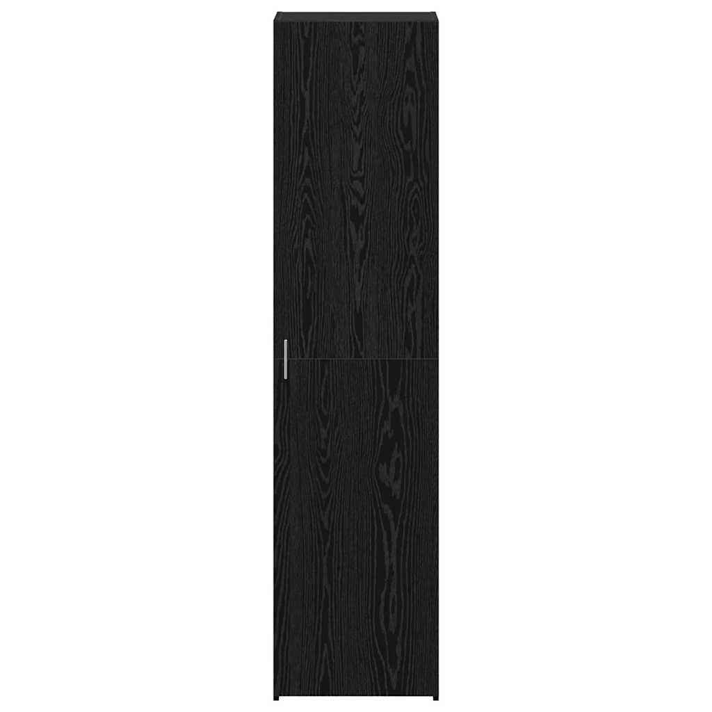 vidaXL Υψηλό Ντουλάπι Μαύρης Βελανιδιάς 45x42.5x185 εκ Επεξεργασμένο Ξύλο