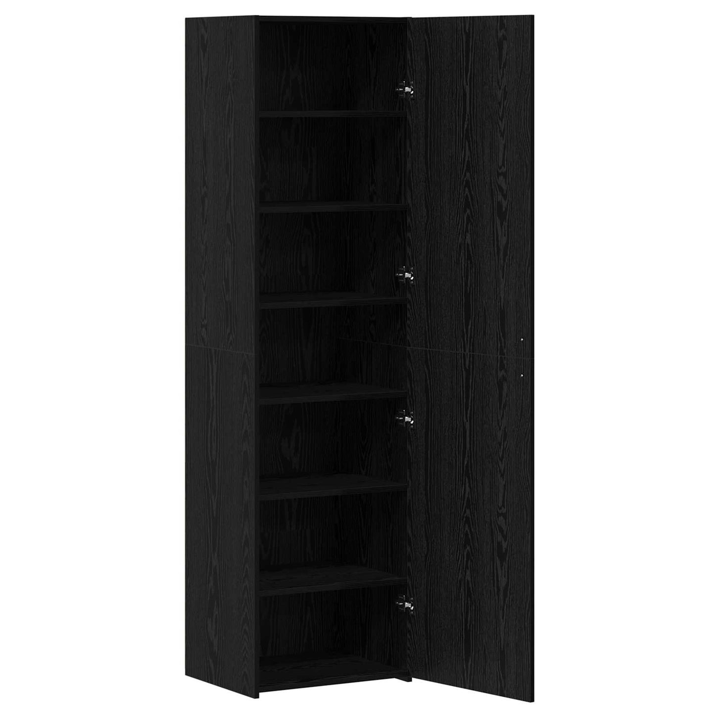 vidaXL Highboard 2 pcs Μαύρη Οξυά 50 x 42,5 x 185 εκ.