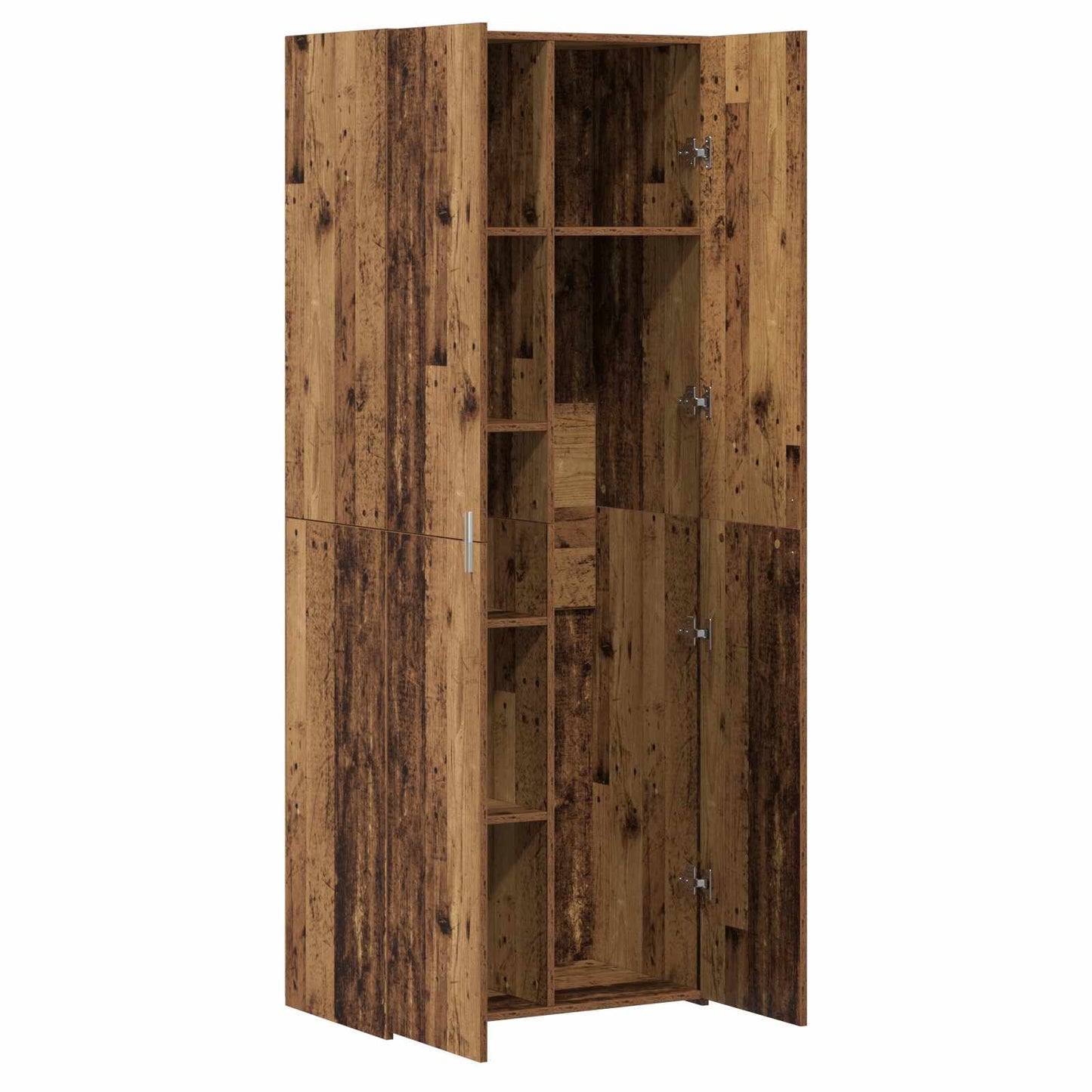 vidaXL Highboard 2 pcs Παλιό ξύλο 70 x 42,5 x 185 εκ