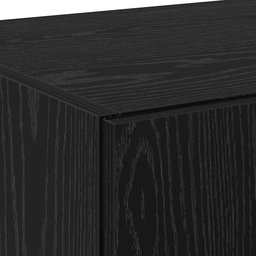 vidaXL Υψηλό Γραφείο Μαύρης Βελανιδιάς 70x42.5x185 εκ. Επεξεργασμένο Ξύλο