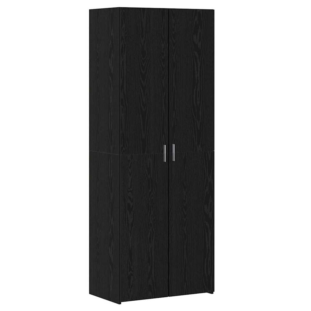 vidaXL Υψηλό Γραφείο Μαύρης Βελανιδιάς 70x42.5x185 εκ. Επεξεργασμένο Ξύλο