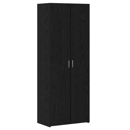 vidaXL Υψηλό Γραφείο Μαύρης Βελανιδιάς 70x42.5x185 εκ. Επεξεργασμένο Ξύλο