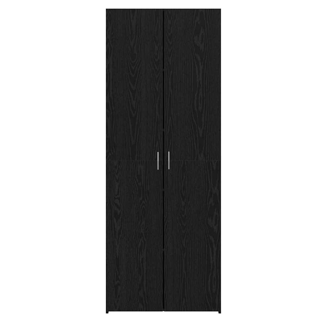 vidaXL Υψηλό Γραφείο Μαύρης Βελανιδιάς 70x42.5x185 εκ. Επεξεργασμένο Ξύλο