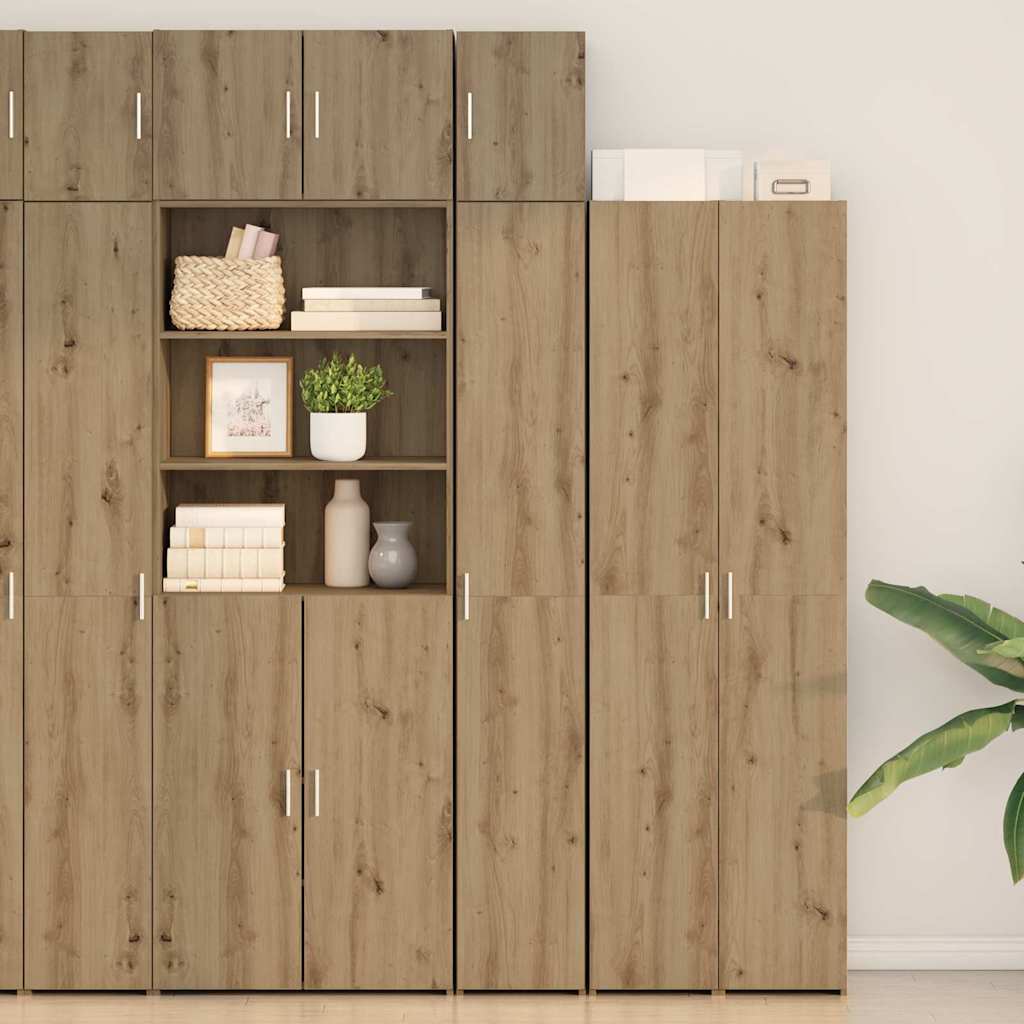 vidaXL Ντουλάπι αποθήκευσης 2 pcs Artisan Δρυς 30 x 42,5 x 225 εκ