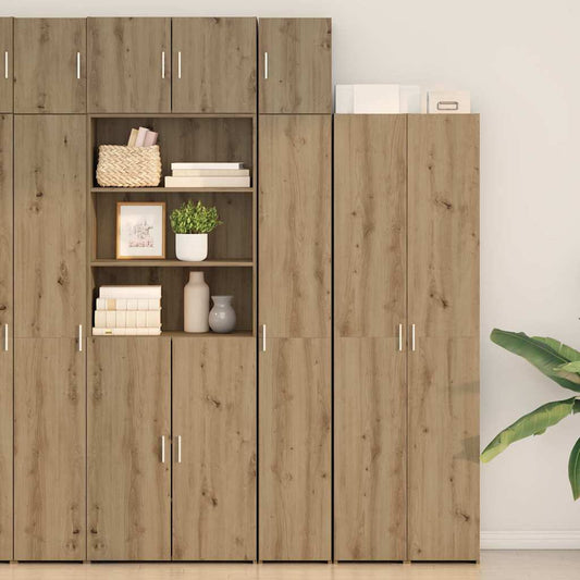 vidaXL Ντουλάπι αποθήκευσης 2 pcs Artisan Δρυς 30 x 42,5 x 225 εκ