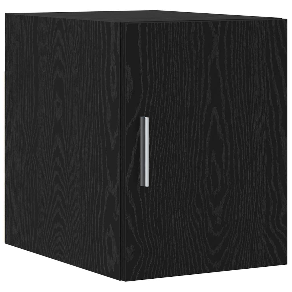 vidaXL Slim Storage Cabinet Μαύρος Δρυς 30x42.5x225 cm Επεξεργασμένο Ξύλο