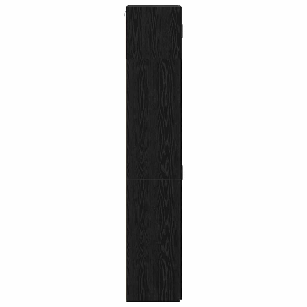 vidaXL Ντουλάπι αποθήκευσης 3 pcs Μαύρη Οξυά