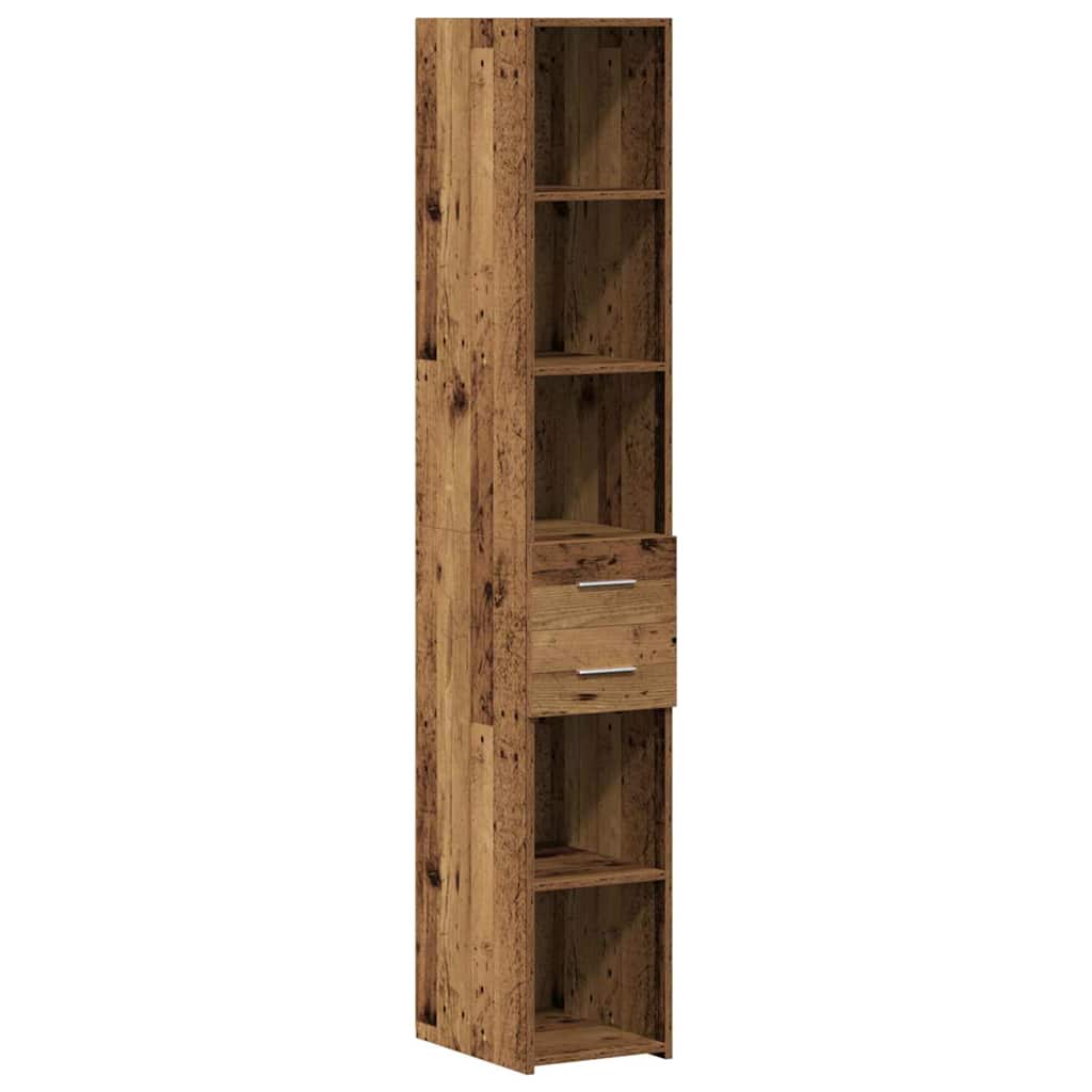 vidaXL Ντουλάπι Αποθήκευσης Παλιού Ξύλου 30x42.5x225 cm Κατασκευασμένο Ξύλο