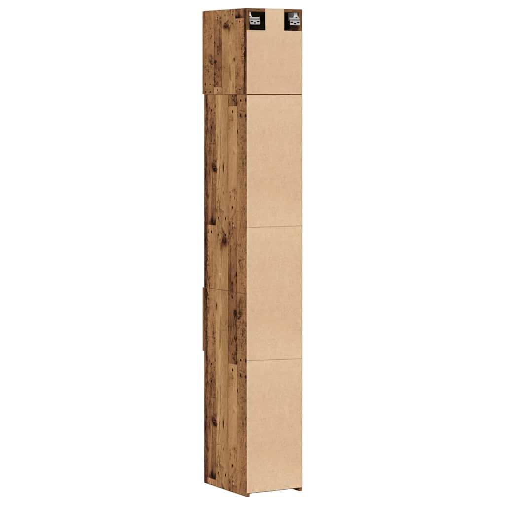 vidaXL Ντουλάπι Αποθήκευσης Παλιού Ξύλου 30x42.5x225 cm Κατασκευασμένο Ξύλο