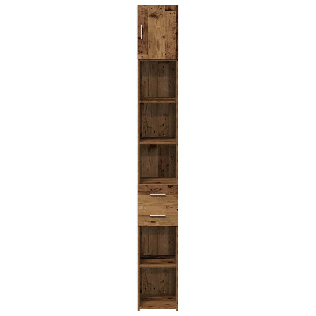 vidaXL Ντουλάπι Αποθήκευσης Παλιού Ξύλου 30x42.5x225 cm Κατασκευασμένο Ξύλο