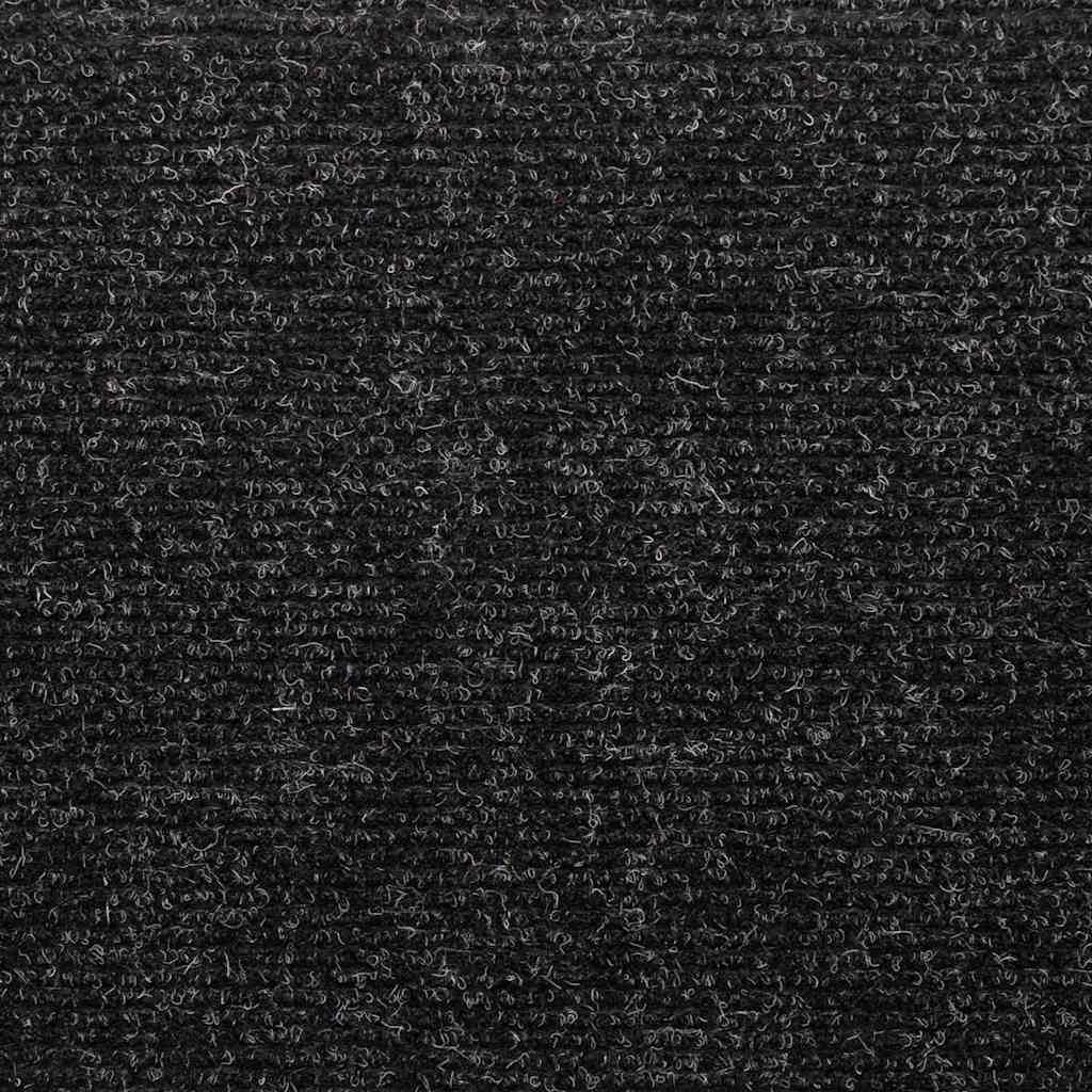 vidaXL Αυτοκόλλητα Πατάκια Σκαλιών 20 τεμ. Μαύρα Ορθογώνια Άκρα 65x21x4 εκ.