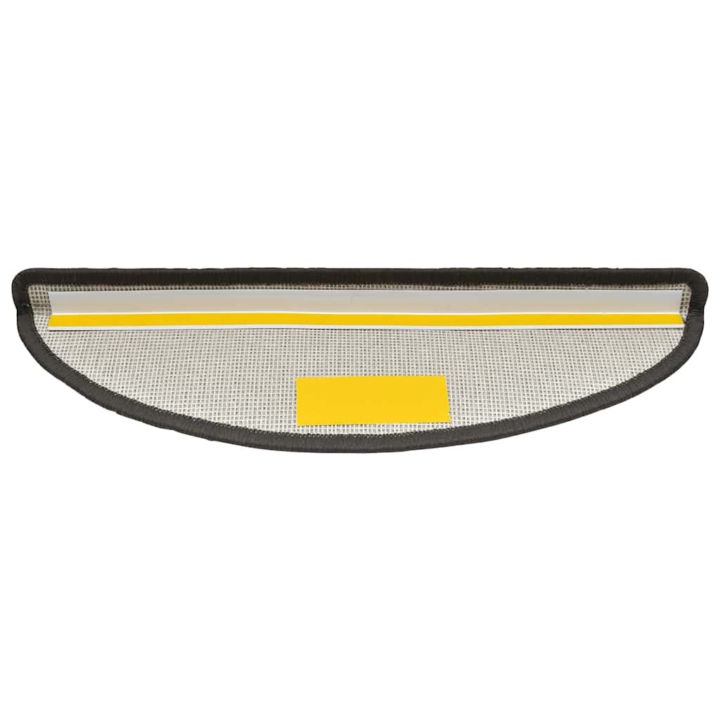 vidaXL Πατάκια Σκαλοπάτια 30 τεμ. Σκούρο Γκρι Ημίστρογγυλά 56x17x3 εκ.