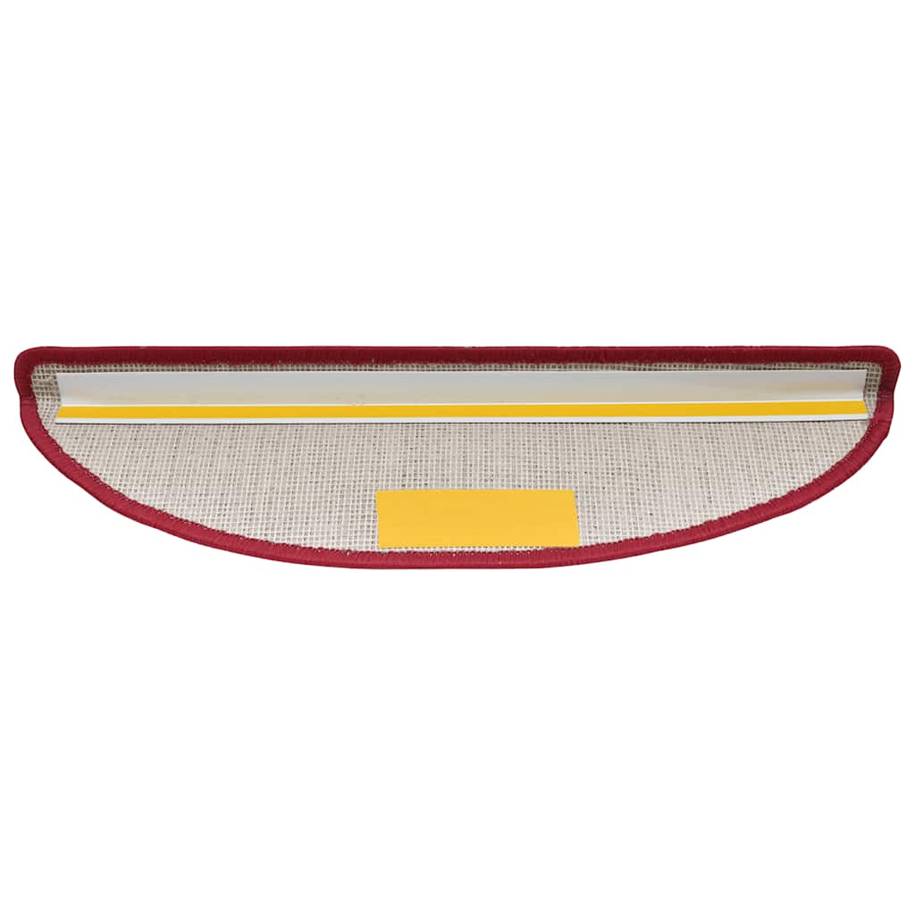 vidaXL Πατάκια για σκάλες 30 τεμάχια Μπορντό κόκκινο 56x17x3 cm