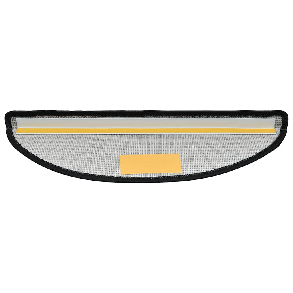 vidaXL Πατάκια Σκαλοπατιών 20 τεμ. Σκούρο Γκρι Ημίστρογγυλά Μεγάλα 65x24x4 εκ.