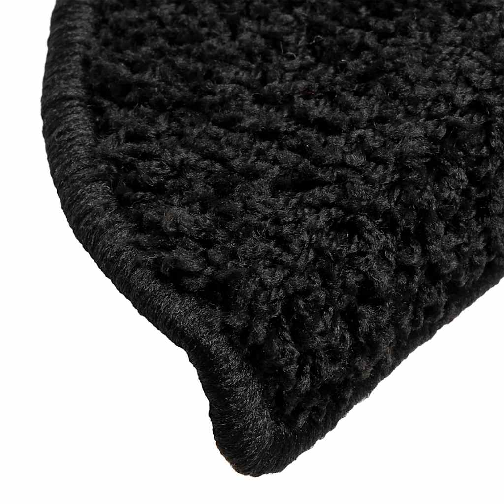 vidaXL Πατάκια για σκάλες 30 τεμάχια Μαύρο 56x17x3 cm