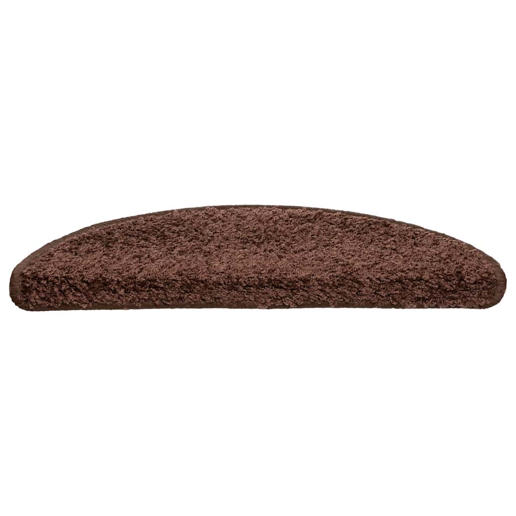 vidaXL Πατάκια για σκάλες 30 τεμάχια Καφέ 56x17x3 εκ.