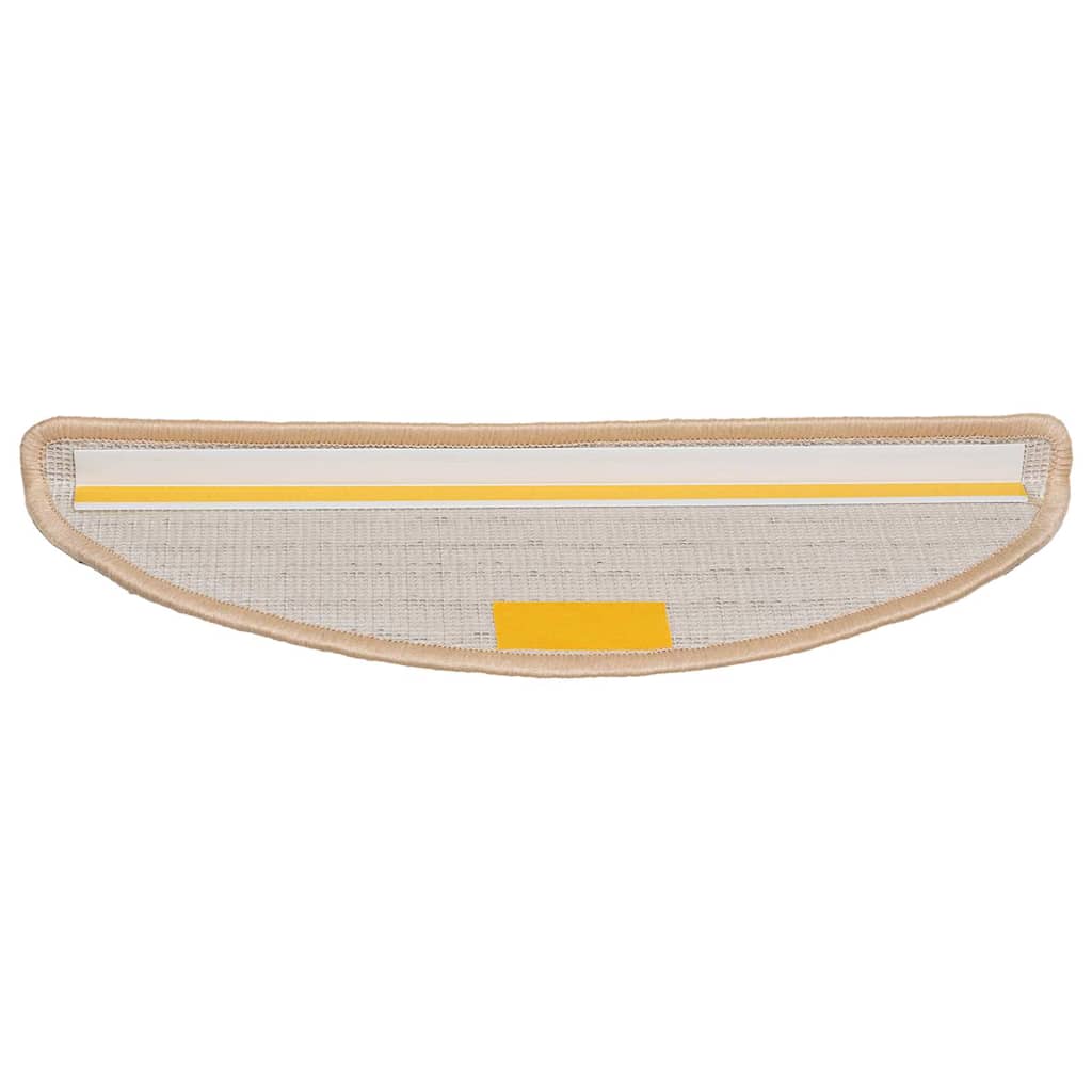 vidaXL Πατάκια για σκάλες 30 τεμάχια Κρέμα 56x17x3 cm
