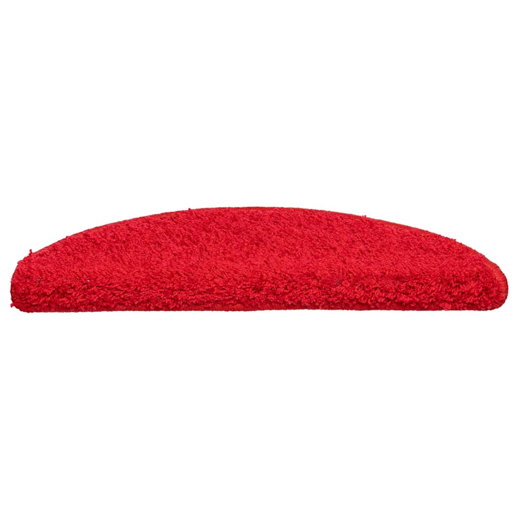 vidaXL Πατάκια Σκαλιών 20 τεμ. Κόκκινα Ημίκυκλα 56x17x3 εκ.