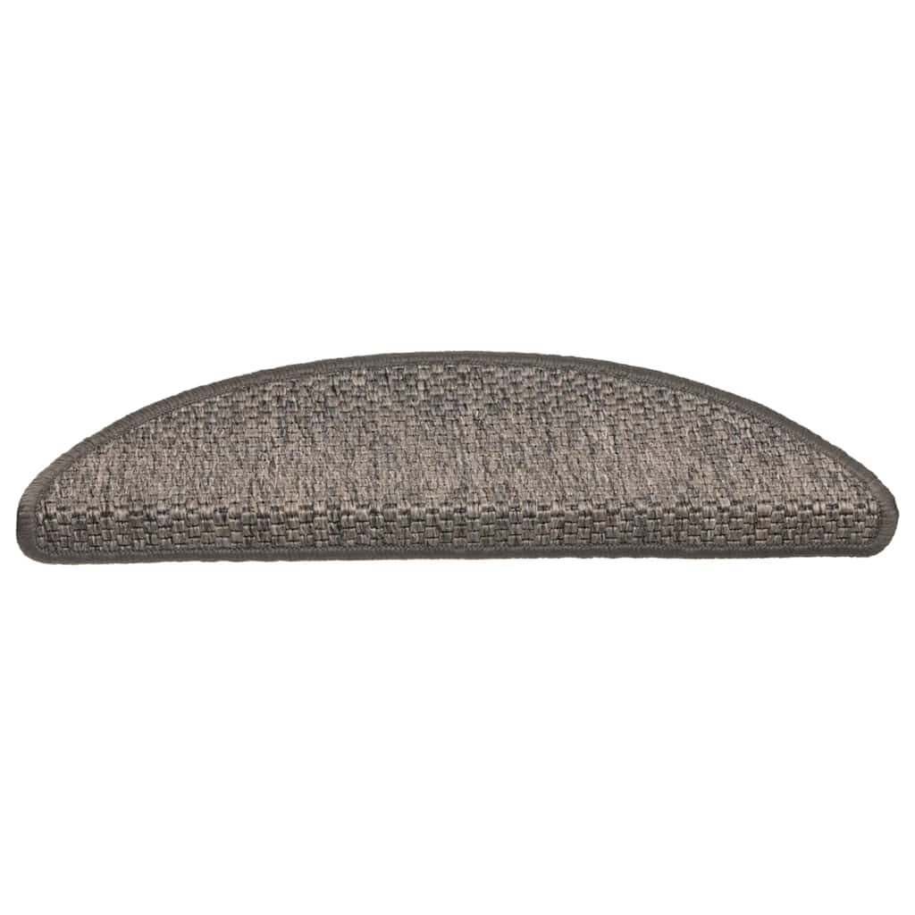 vidaXL Πατάκια Σκάλας Αυτοκόλ. 30 τεμ. Όψη Σιζάλ Καφέ/Μπεζ 56x17x3 εκ.