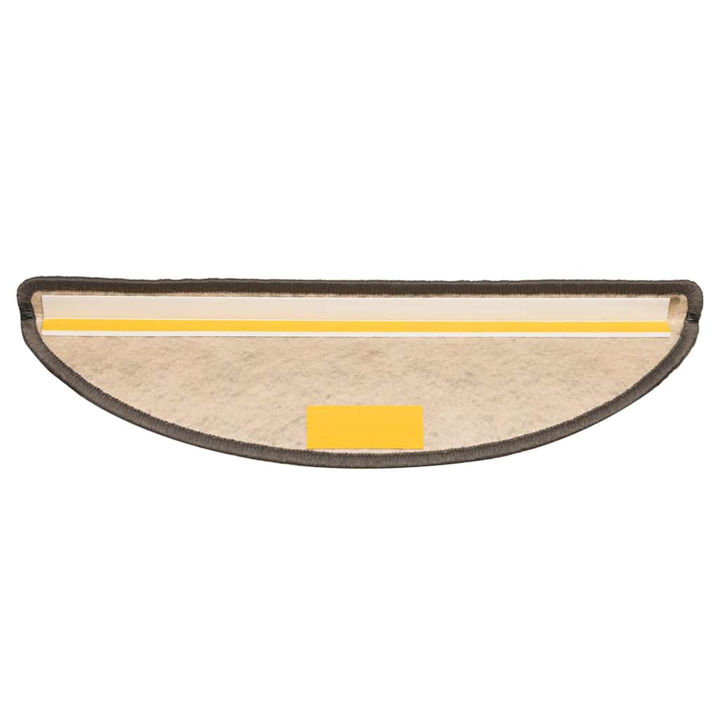 vidaXL Πατάκια Σκάλας Αυτοκόλ. 30 τεμ. Όψη Σιζάλ Καφέ/Μπεζ 56x17x3 εκ.