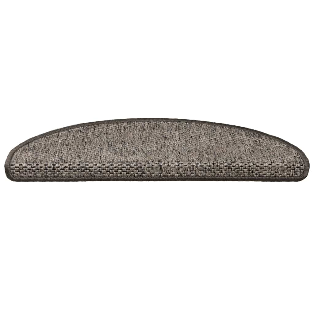 vidaXL Πατάκια Σκάλας Αυτοκόλ. 30 τεμ. Όψη Σιζάλ Καφέ/Μπεζ 65x21x4 εκ.