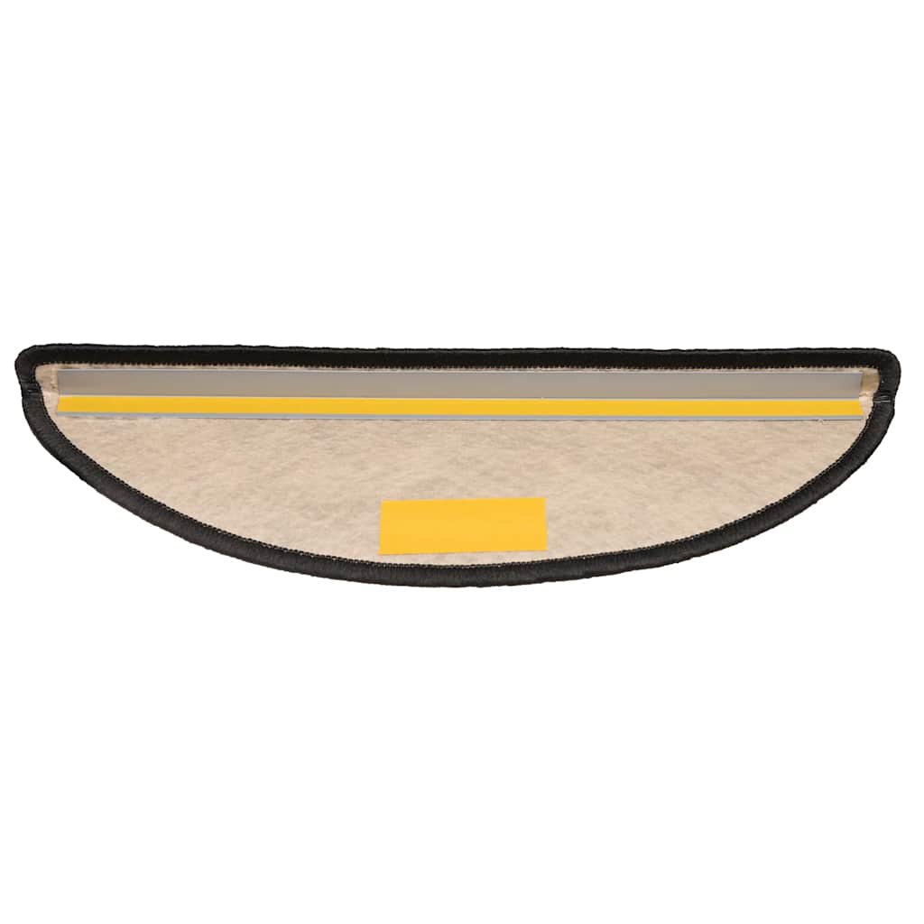 vidaXL Πατάκια Σκάλας Αυτοκόλ. 30 τεμ. Όψη Σιζάλ Ανθρακί 65x21x4 εκ.