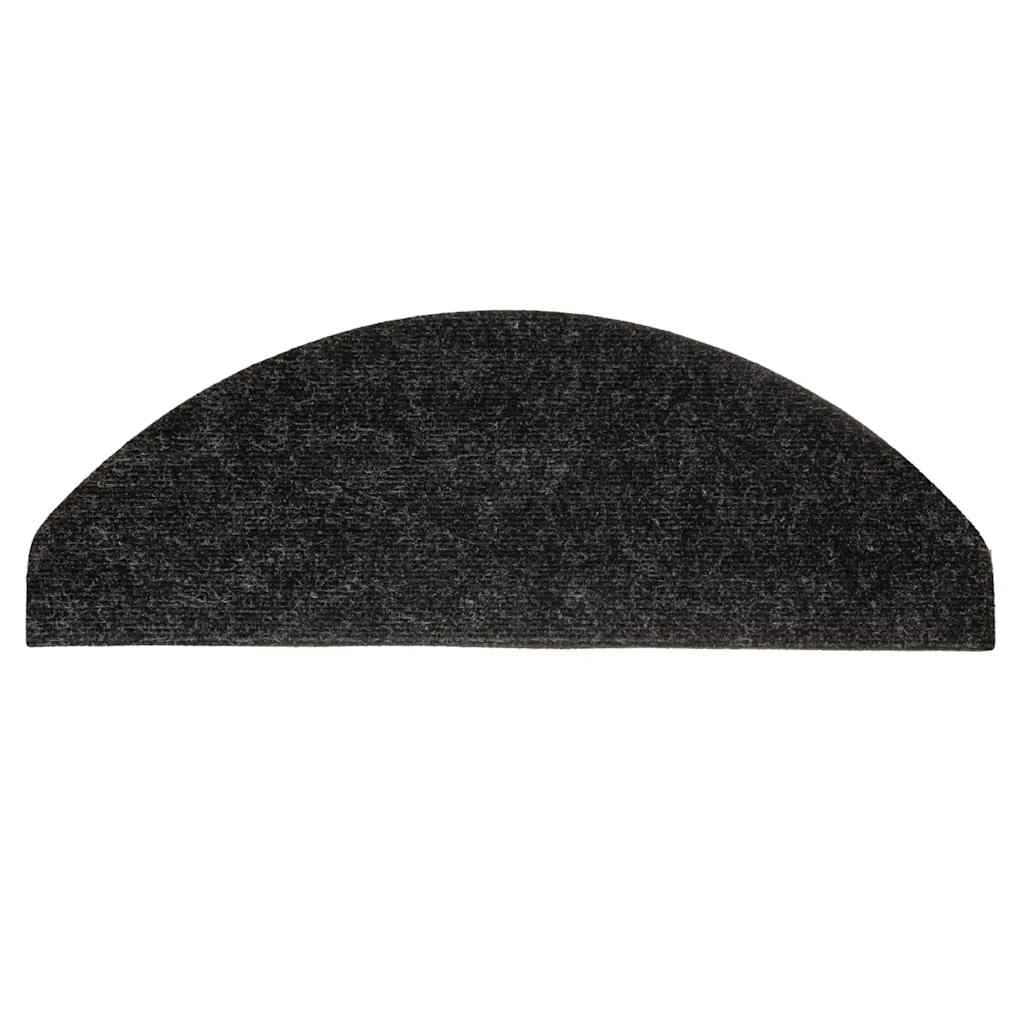 vidaXL Πατάκια Σκάλας Αυτοκόλλητα 20 τεμ. Ανθρακί 65 x 22,5 x 3,5 εκ.