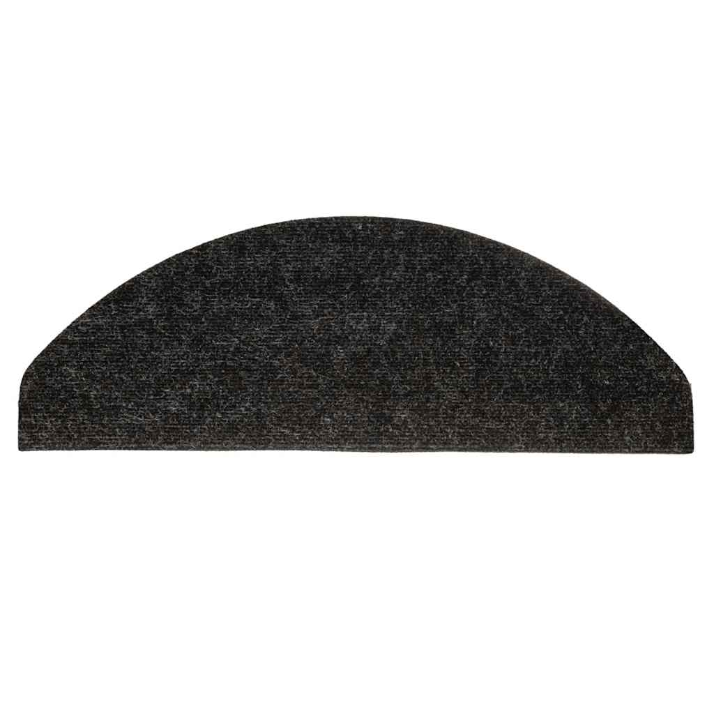 vidaXL Πατάκια Σκάλας Αυτοκόλλητα 30 τεμ. Ανθρακί 65 x 22,5 x 3,5 εκ.