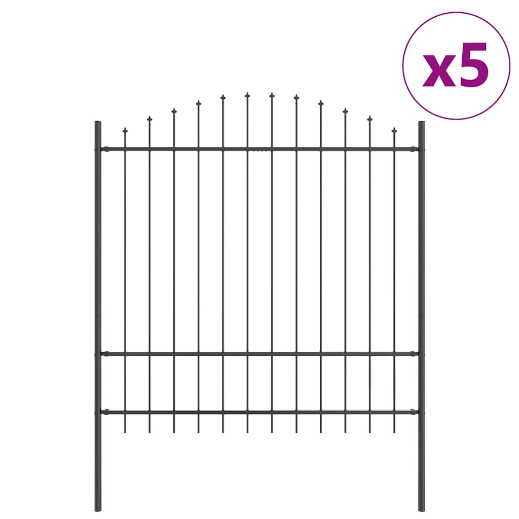 vidaXL Φράχτης Κήπου WOERDEN 5 τμχ. 170 x 215 cm Γκρι