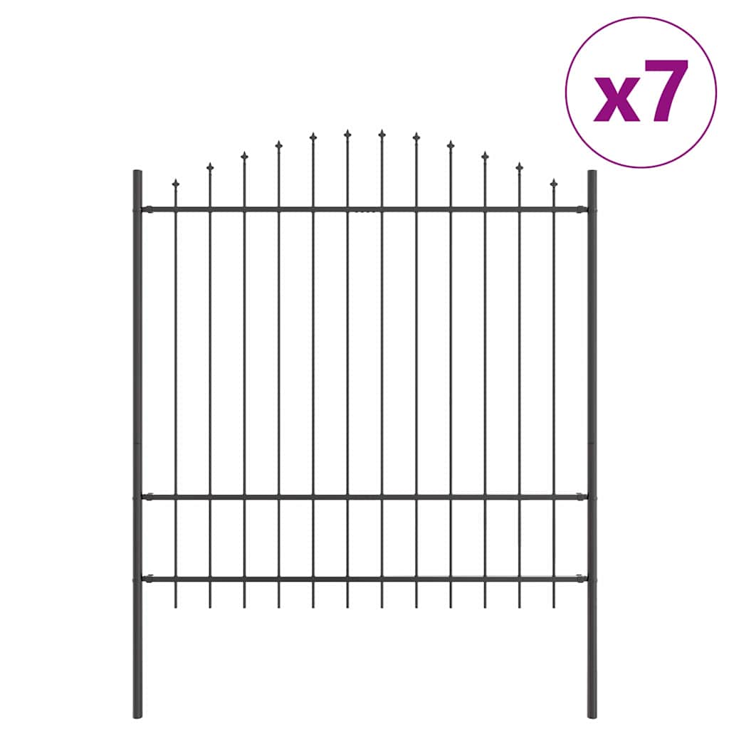 vidaXL Φράχτης Κήπου WOERDEN 7 τμχ. 170 x 215 cm Γκρι