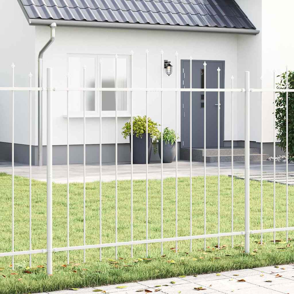 vidaXL Φράχτης Κήπου 6 pcs Λευκό 170 x 190 cm