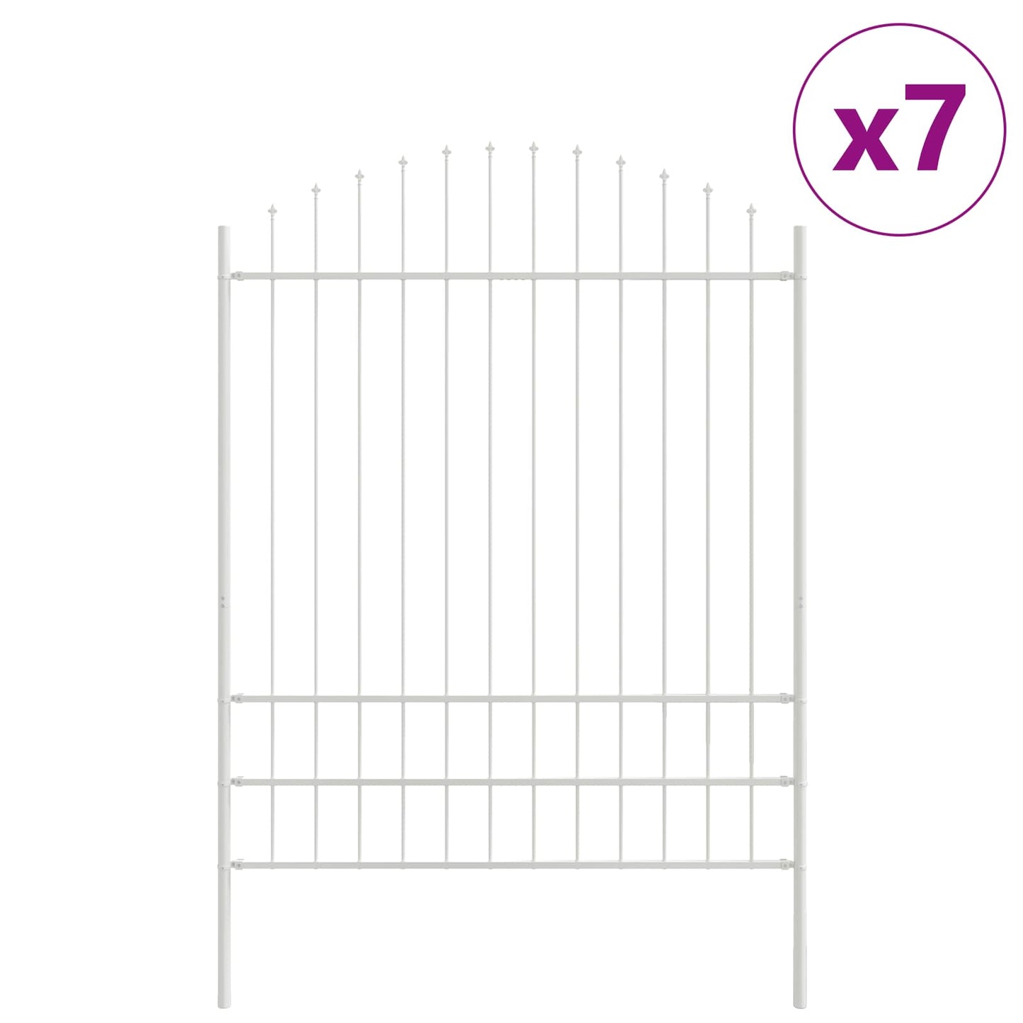 vidaXL Φράχτης Κήπου WOERDEN 7 pcs 170 x 225 cm Λευκό