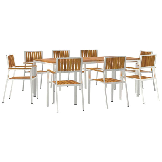 vidaXL Σετ Εξωτερικής Τραπέζης 9 pcs