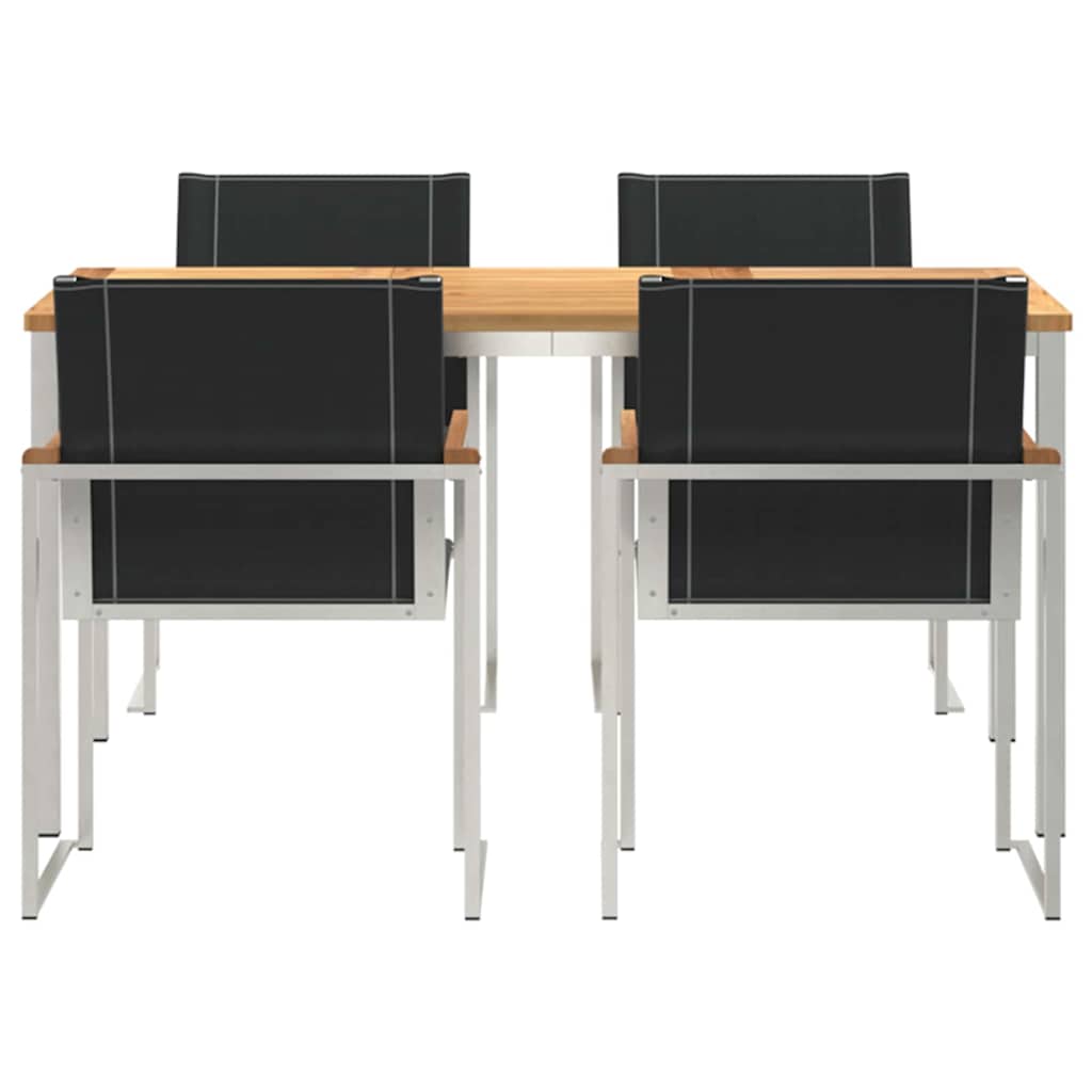 vidaXL 5 Τμηματικό Σετ Κήπου Μασίφ Ξύλο Ακακίας