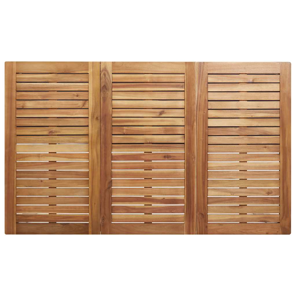 vidaXL Σετ Τραπεζαρίας Κήπου 7 Τεμαχίων από Μασίφ Ξύλο Ακακίας